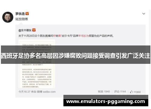 西班牙足协多名高层因涉嫌腐败问题接受调查引发广泛关注 西班牙足协多名高层因涉嫌腐败问题接受调查引发广泛关注
