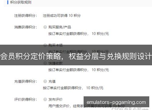 会员积分定价策略,权益分层与兑换规则设计 会员积分定价策略,权益分层与兑换规则设计